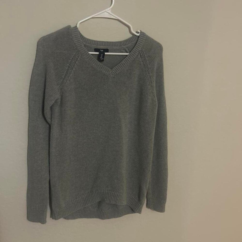 Gray v neck sweater vneck cozy